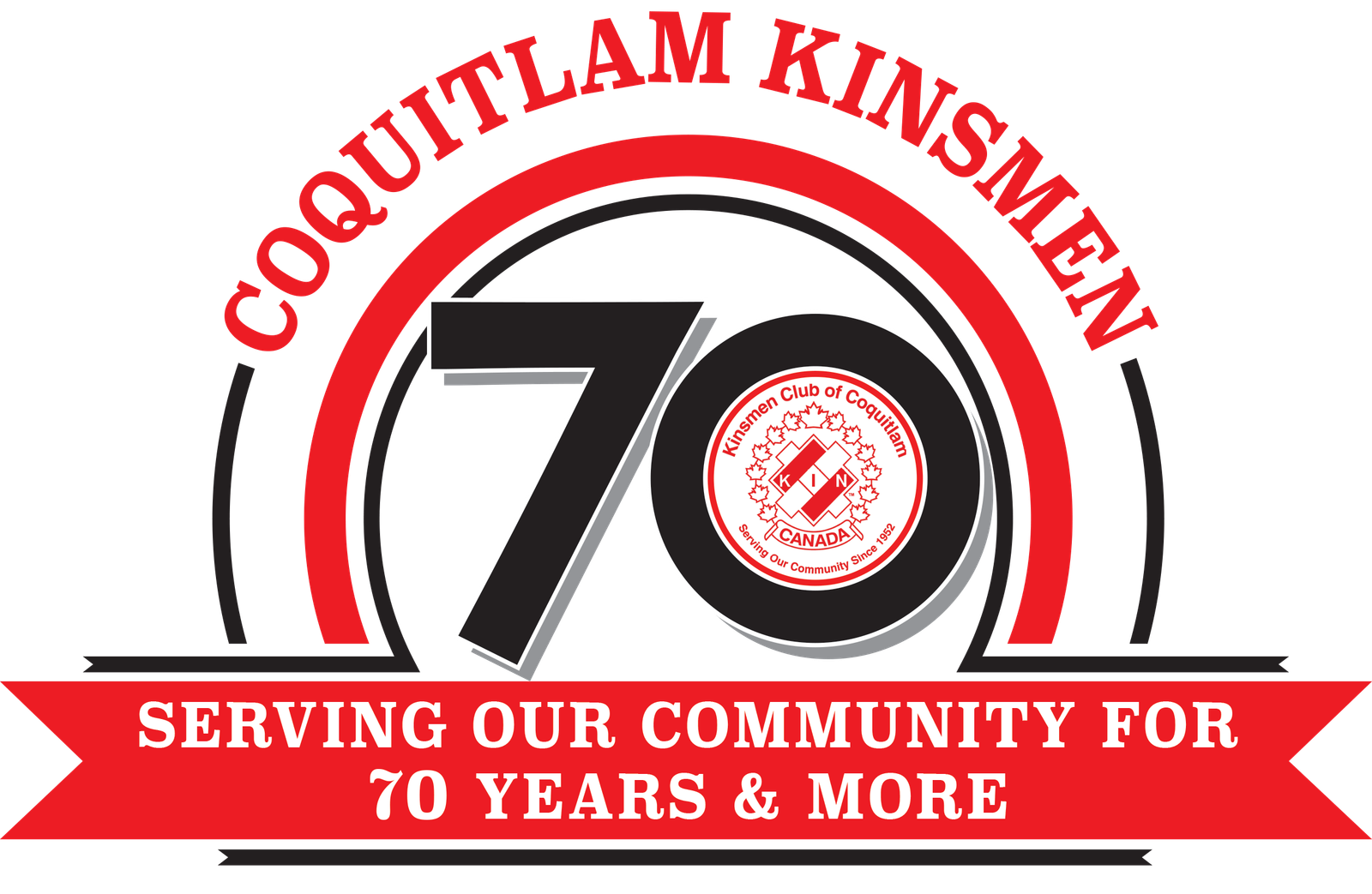 Coquitlam Kinsmen 70th Anniversary Logo